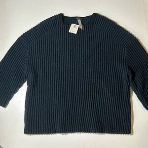 Soyer NWT Navy Blue Half Sleeve Thick Ribbed Shirt Sz S A